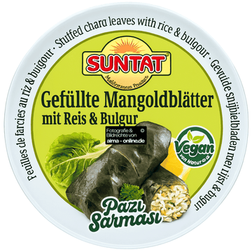 Suntat - Gefüllte Mangoldblätter mit Reis & Bulgur, Pazi Sarmasi 400g