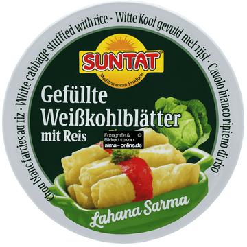Suntat - Gefüllte Weißkohlblätter mit Reis, Lahana Sarma 425g