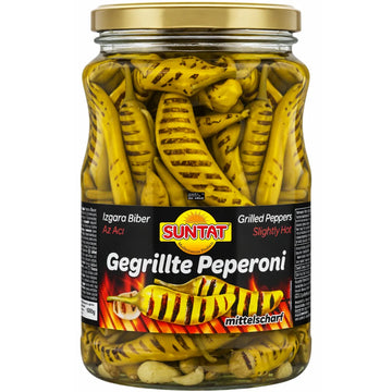 Suntat - Gegrillte Peperoni Mittelscharf, Az Acılı Izgara Biber 600 g
