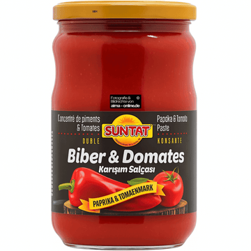 Suntat - Paprika- & Tomatenmark, Biber & Domates 650g