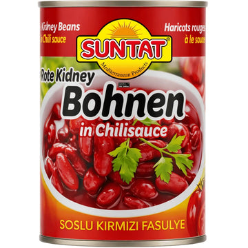 Suntat - Rote Kidney Bohnen in Chili Soße, Soslu Kirmizi Fasulye 400g