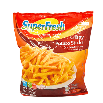 SuperFresh Citir Cubuk Patates - Knusprige Pommes Frites 1kg