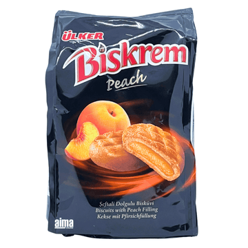 Ülker Biskrem Peach, Biscuits mit Pfirsichfüllung 160g