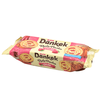 Ülker - Dankek Rulo, Biskuitrolle mit Erdbeerfüllung 235g