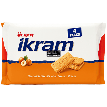 Ülker - Ikram Biscuits mit Haselnusscreme 4er 4x84g