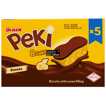Ülker - Peki 8 Kek Bananen, Muzlu 5er 5x42g
