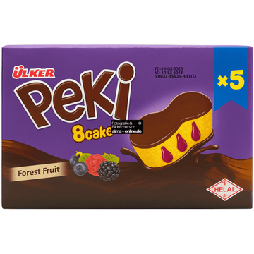 Ülker - Peki 8 Kek Waldfrüchte, Orman Meyveli 5er 5x42g