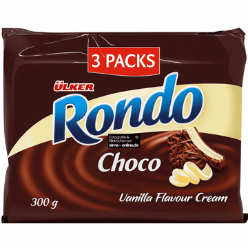 Ülker - Rondo Schoko und Vanillencremefüllung 3er Pack 300g