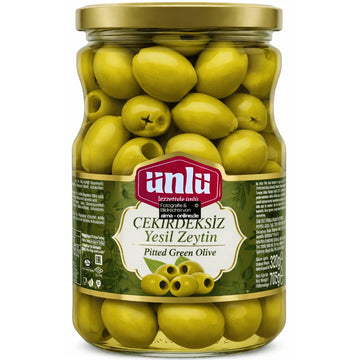 Ünlü - Çekirdeksiz Yeşil Zeytin, Grüne Oliven entsteint 320g