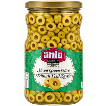 Ünlü - Dilimli Yeşil Zeytin, Geschnittene grüne Oliven 320g