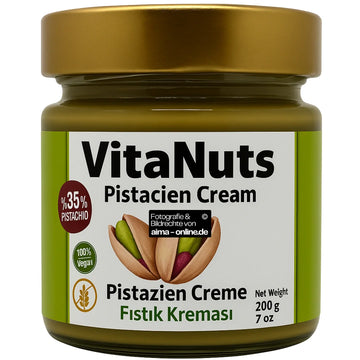 VitaNuts - Pistazien Creme 35% Pistazien, Antep Fistik Kremasi 35% Fistik 200g