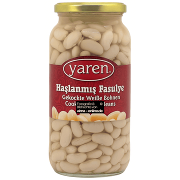 Yaren - Gekochte Weiße Bohnen, Haslanmis Fasulye 400g