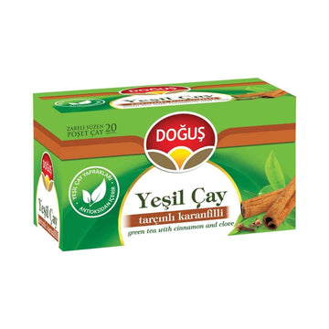 Dogus Tarcinli Karanfili Yesil Cay - Grüner Tee mit Zimt und Nelke 20 Beutel