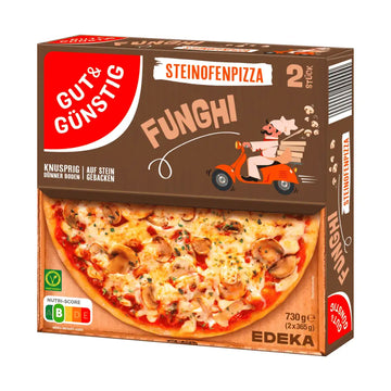 Gut & Günstig Steinofenpizza Funghi 730g (2x365g)
