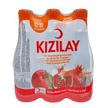 Kizilay Mineralwasser mit Granatapfelgeschmack 6x200ml