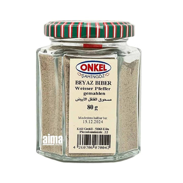 Onkel Sahingöz Weisser Pfeffer, gemahlen - Beyaz Biber 80g