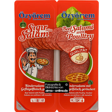 Özyörem - Rindersalami mit Geflügelfleisch, Sigir Salam Dilim 400g