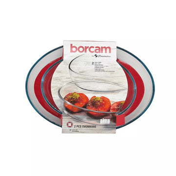Borcam Oval - Auflaufform Oval 2Stück
