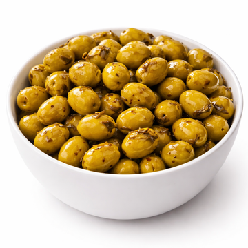 Grüne Oliven mit Thymian 500g