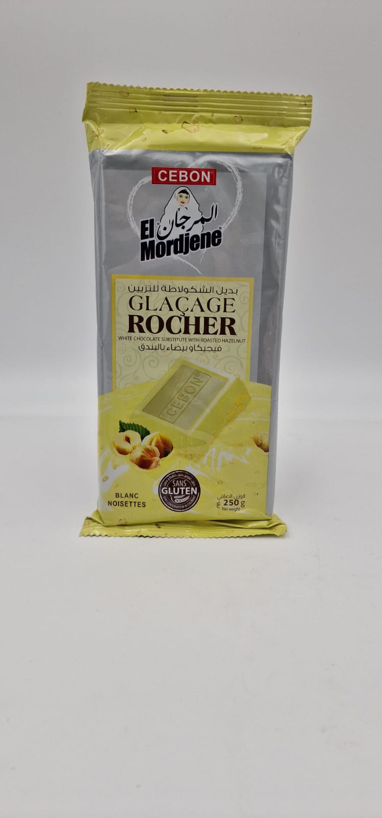 El Mordjene (Pate A Glacer) Weißeschokolade mit Haselnuss